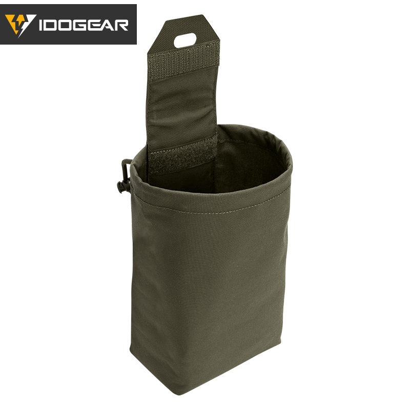 IDOGEAR Tactical Mini Recycling Pouch EDC Dump Pouch Folding Multi-fun