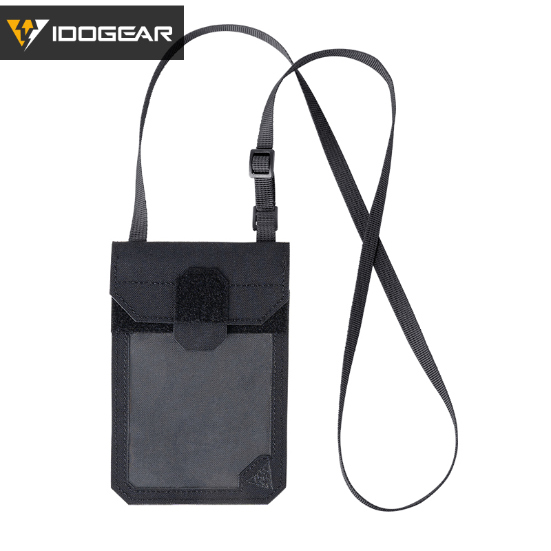 人気スポー新作 IDOGEAR Tactical ID Card Holder Credit Card Wallet Neck 小物