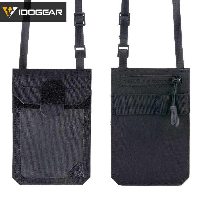 IDOGEAR Tactical ID Card Holder Credit Card Wallet Neck Lanyard ID Holder Card 35119