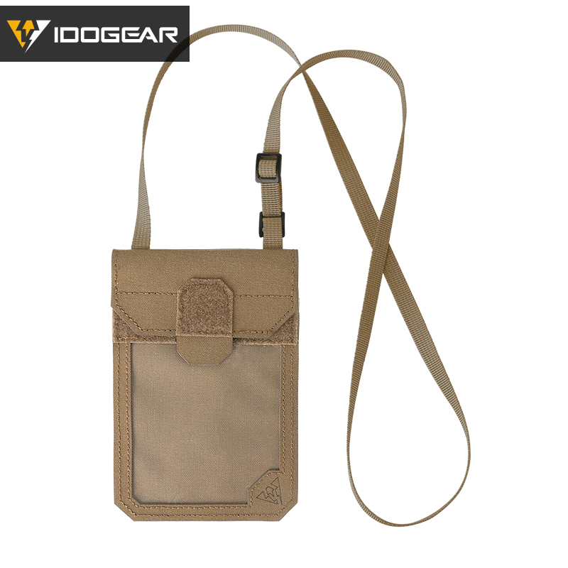 IDOGEAR Tactical ID Card Holder Credit Card Wallet Neck Lanyard ID Holder Card 35119