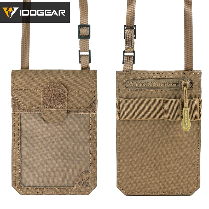 IDOGEAR Tactical ID Card Holder Credit Card Wallet Neck Lanyard ID Holder Card 35119