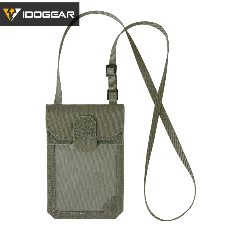 IDOGEAR Tactical ID Card Holder Credit Card Wallet Neck Lanyard ID Hol