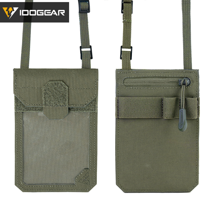 IDOGEAR Tactical ID Card Holder Credit Card Wallet Neck Lanyard ID Holder Card 35119