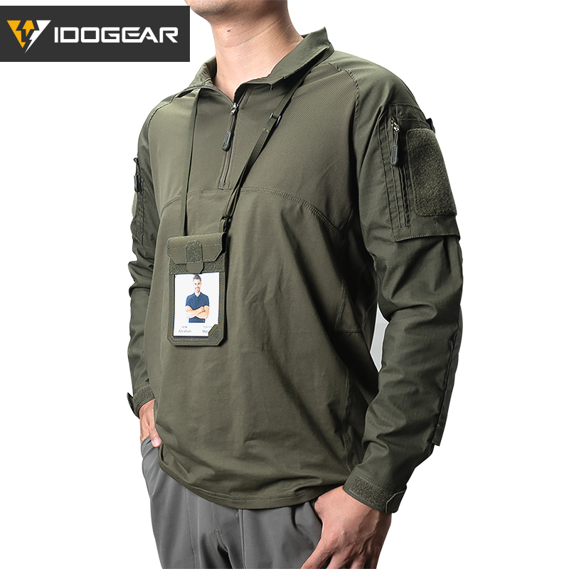 IDOGEAR Tactical ID Card Holder Credit Card Wallet Neck Lanyard ID Holder Card 35119