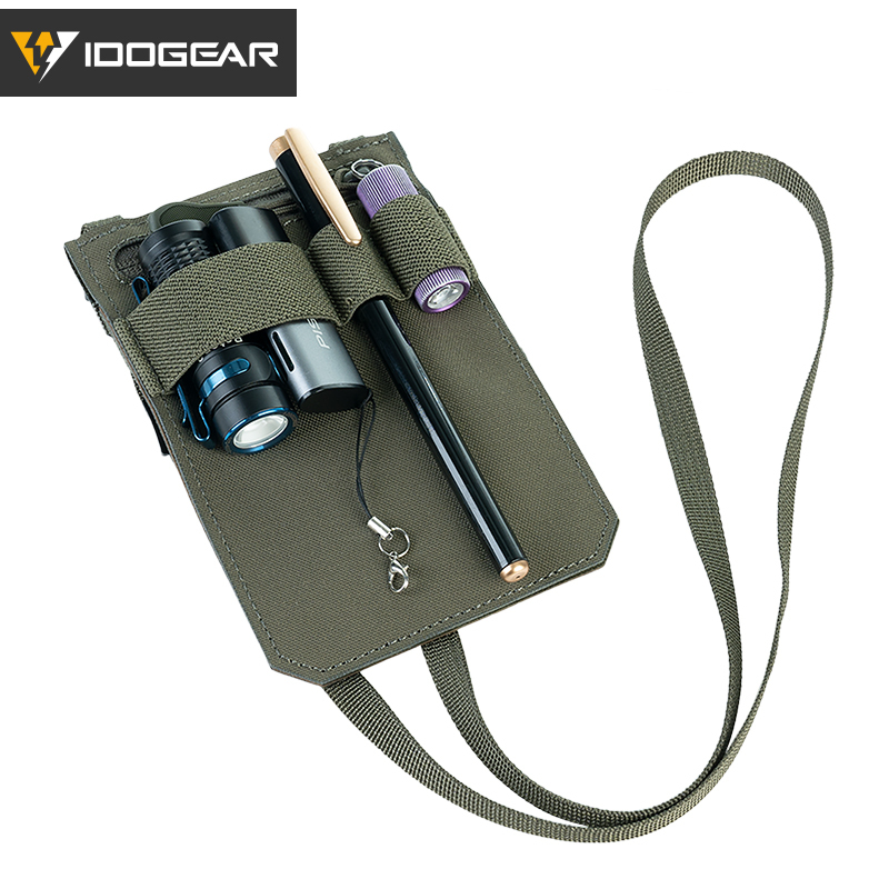 IDOGEAR Tactical ID Card Holder Credit Card Wallet Neck Lanyard ID Holder Card 35119