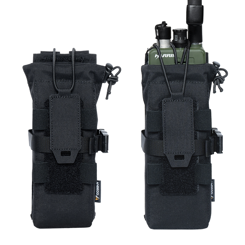 IDOGEAR Tactical Radio Pouch Walkie Talkie Holder PRC148/152 MOLLE MBITR V3 Camo 35120