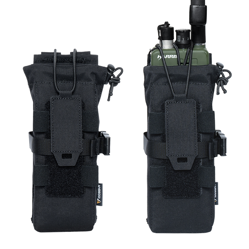 IDOGEAR Tactical Radio Pouch Walkie Talkie Holder PRC148/152 MOLLE MBITR V3 Camo 35120