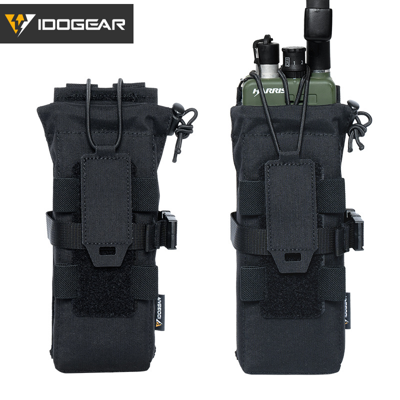 IDOGEAR Tactical Radio Pouch Walkie Talkie Holder PRC148/152 MOLLE MBITR V3 35120