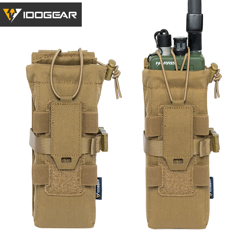 IDOGEAR Tactical Radio Pouch Walkie Talkie Holder PRC148/152 MOLLE MBITR V3 35120