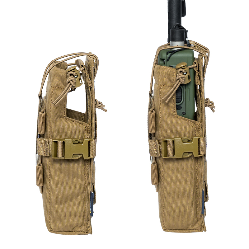 IDOGEAR Tactical Radio Pouch Walkie Talkie Holder PRC148/152 MOLLE MBITR V3 Camo 35120