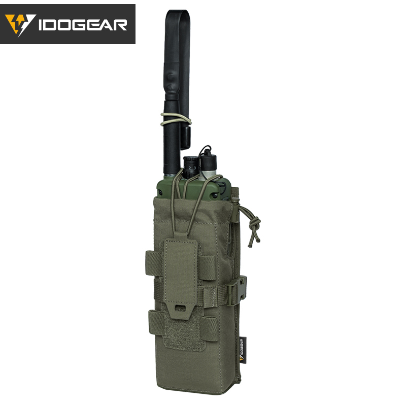 IDOGEAR Tactical Radio Pouch Walkie Talkie Holder PRC148/152 MOLLE MBITR V3 35120