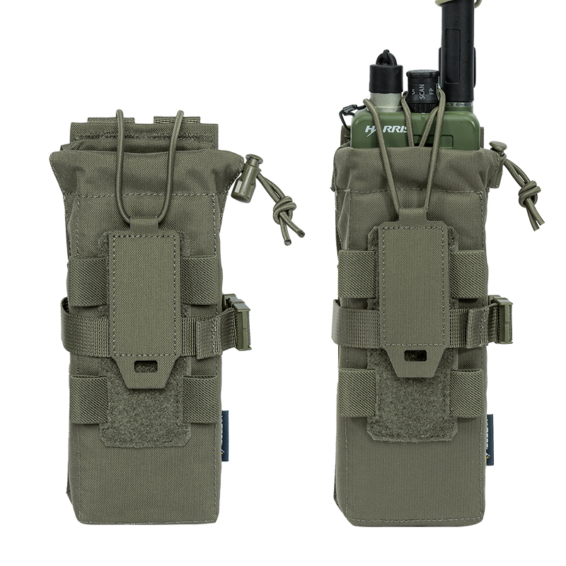 IDOGEAR Tactical Radio Pouch Walkie Talkie Holder PRC148/152 MOLLE MBITR V3 Camo 35120