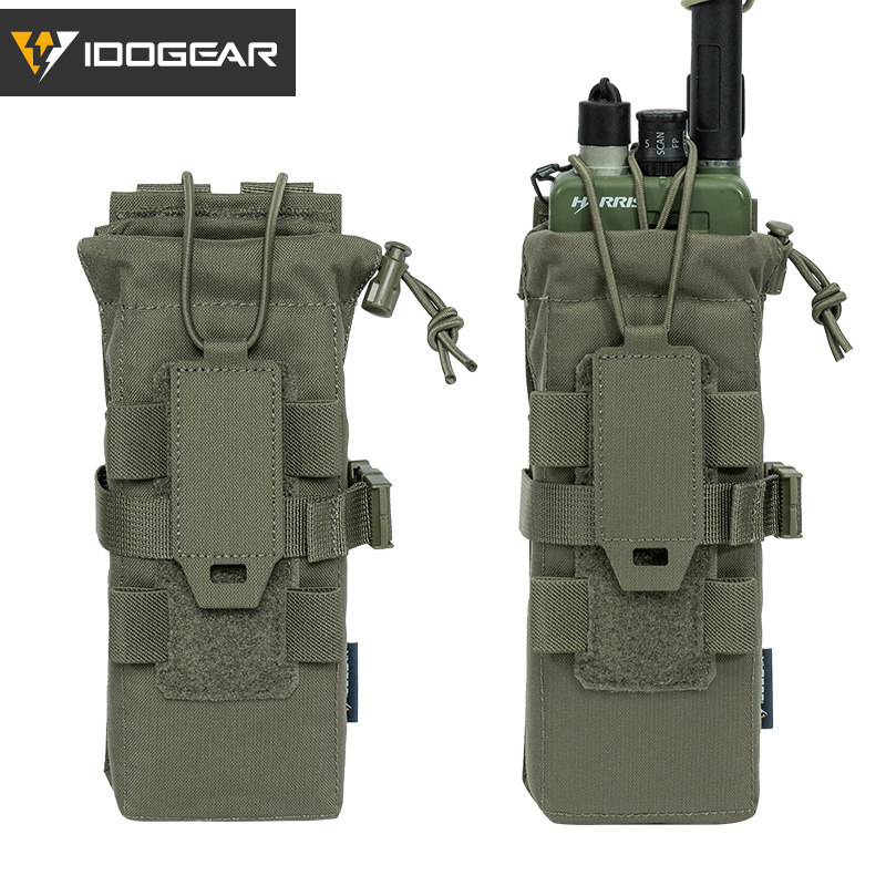 IDOGEAR Tactical Radio Pouch Walkie Talkie Holder PRC148/152 MOLLE MBITR V3 35120