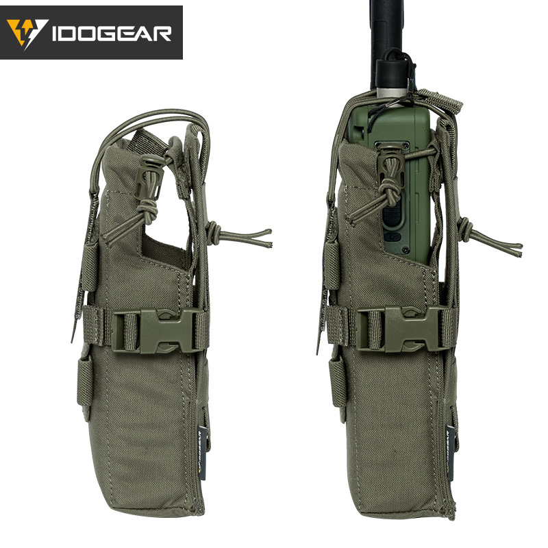 IDOGEAR Tactical Radio Pouch Walkie Talkie Holder PRC148/152 MOLLE MBITR V3 35120