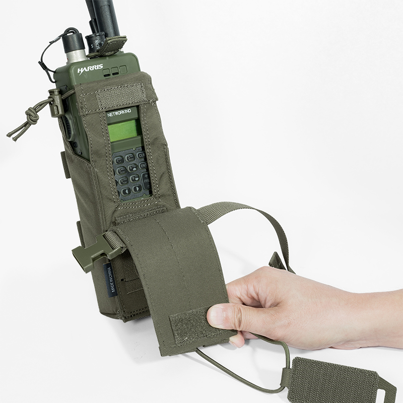 IDOGEAR Tactical Radio Pouch Walkie Talkie Holder PRC148/152 MOLLE MBITR V3 Camo 35120