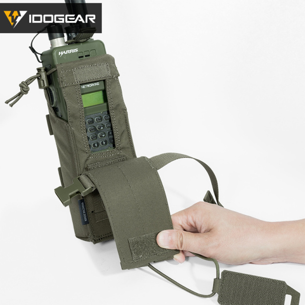 IDOGEAR Tactical Radio Pouch Walkie Talkie Holder PRC148/152 MOLLE MBITR V3 35120