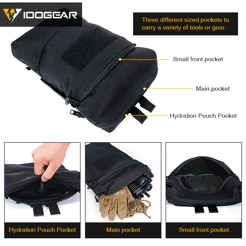 IDOGEAR Utility Hydration Pouch with 2L TPU Water Backpack Set 35121-2Pack