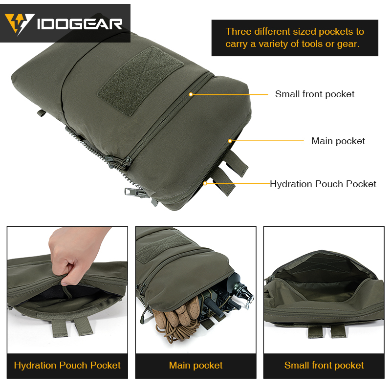 IDOGEAR Tactical 2L Hydration Pack Hydration Backpack Assault Water Bag Hunting 35121