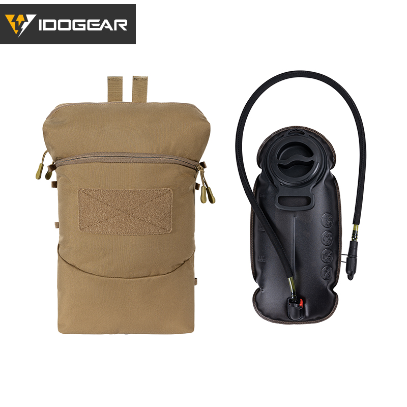 IDOGEAR Tactical Hydration Pouch with 2L TPU Water Backpack Set 35121-2Pack