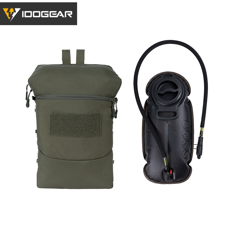 IDOGEAR Tactical Hydration Pouch with 2L TPU Water Backpack Set 35121-2Pack