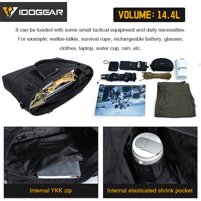 IDOGEAR Foldable Storage Bag Large Capacity Outdoor Camping EDC Handbag 35122