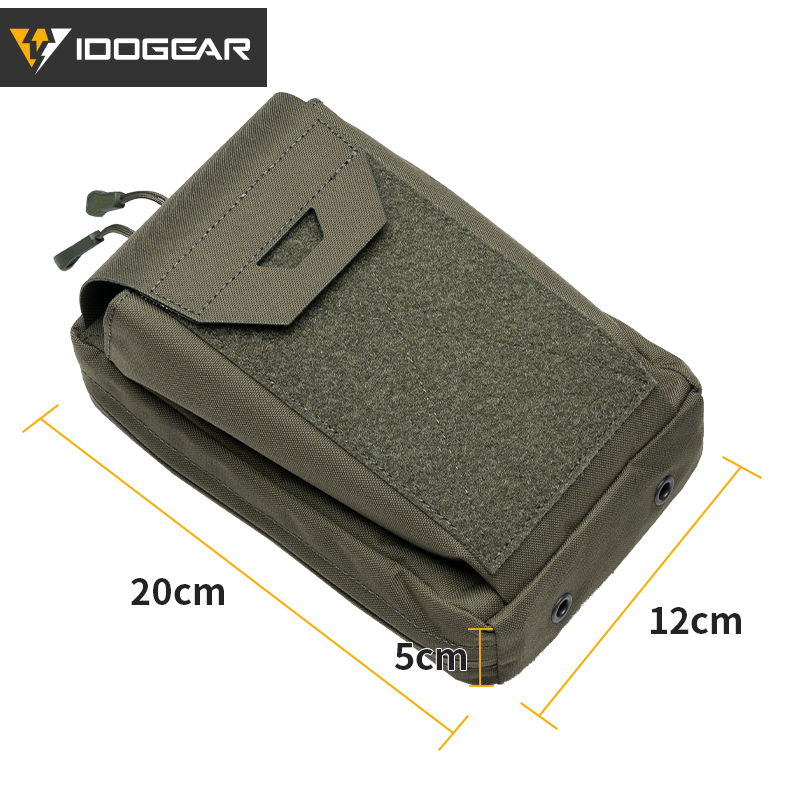 IDOGEAR Tactical Sundries Pouch MOLLE EDC Multi-function Recycling Utility Bag 35123