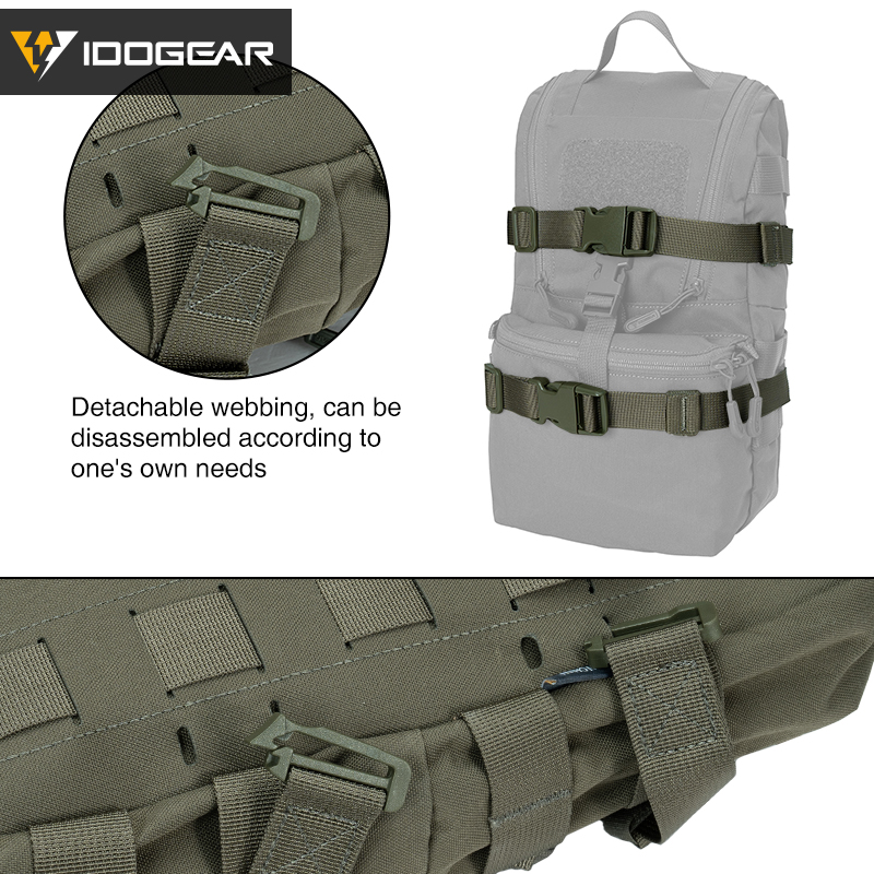 IDOGEAR Tactical G2 Mini Hydration Backpack Lightweight MOLLE Multifunction Outdoors Bag 35124