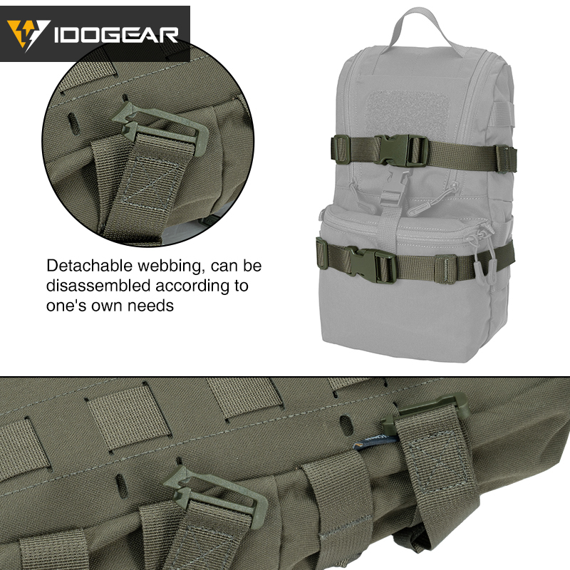 IDOGEAR Tactical G2 Mini Hydration Backpack Lightweight MOLLE Multifunction Outdoors Bag 35124