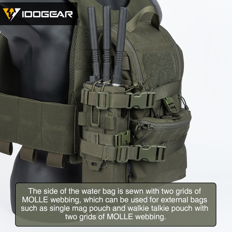 IDOGEAR Tactical G2 Mini Hydration Backpack Lightweight MOLLE Multifunction Outdoors Bag 35124