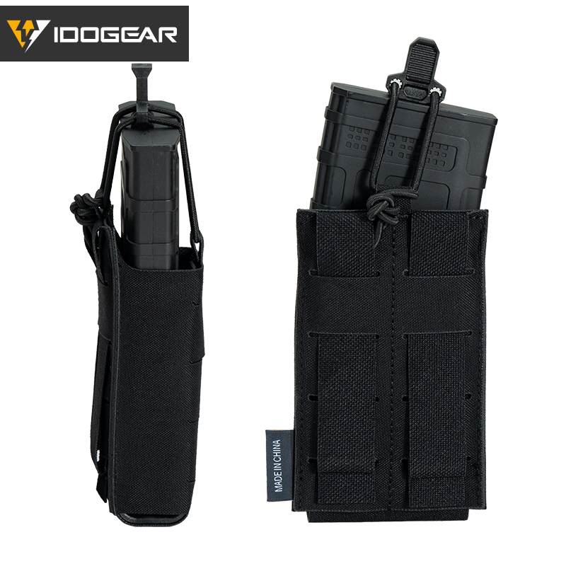 IDOGEAR Tactical Magazine Pouch For 556 MOLLE  Front Flap Mag Pouch With inner hard holder 35125