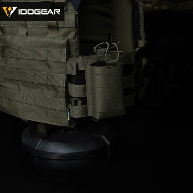 IDOGEAR Tactical Mag Pouch For 556 MOLLE Front Flap With inner hard holder 35125
