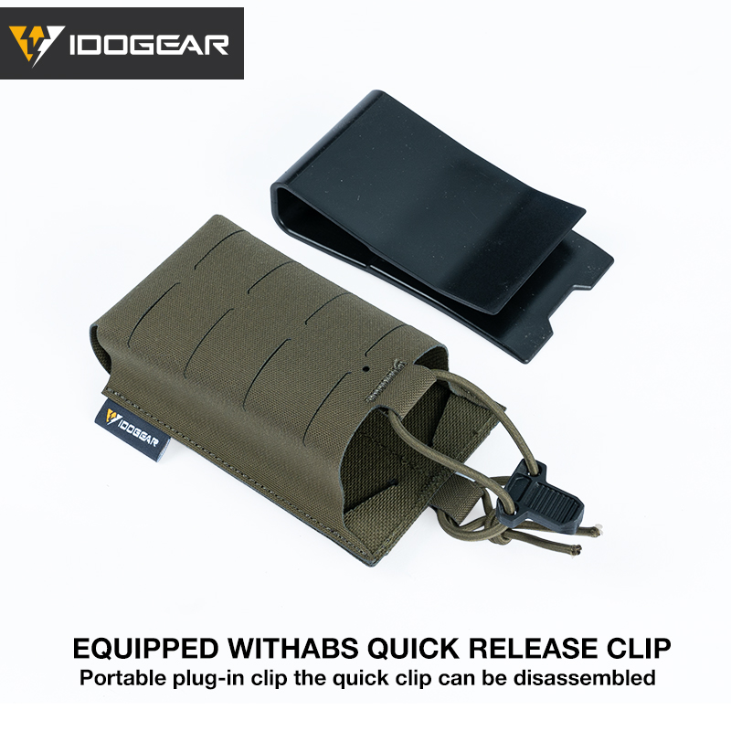 IDOGEAR Tactical Magazine Pouch For 556 MOLLE  Front Flap Mag Pouch With inner hard holder 35125