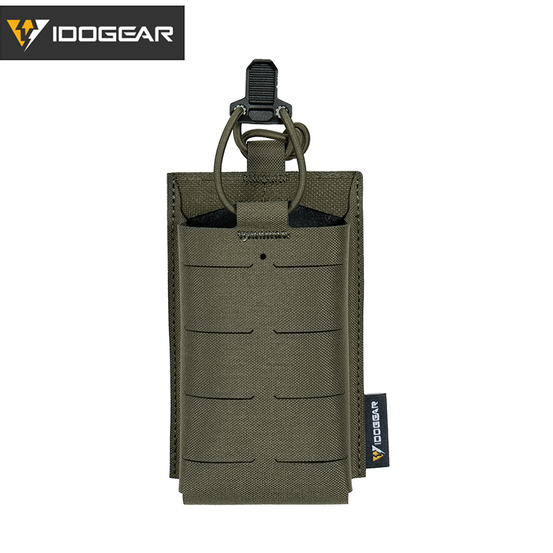 IDOGEAR Tactical Mag Pouch For 556 MOLLE Front Flap With inner hard holder 35125