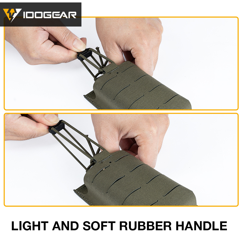 IDOGEAR Tactical Magazine Pouch For 556 MOLLE Front Flap Mag Pouch With inner hard holder 35125