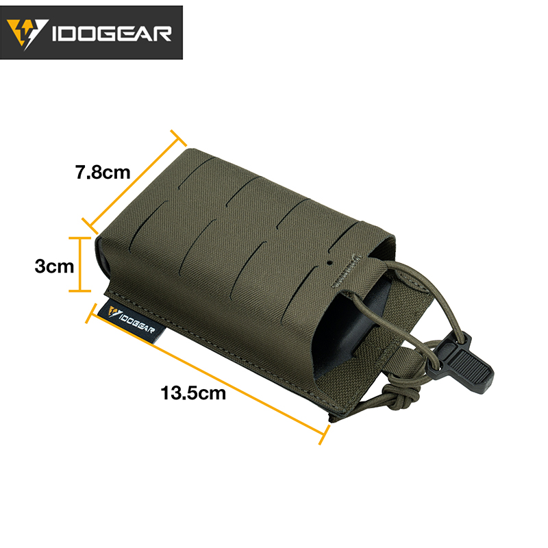 IDOGEAR Tactical Magazine Pouch For 556 MOLLE  Front Flap Mag Pouch With inner hard holder 35125