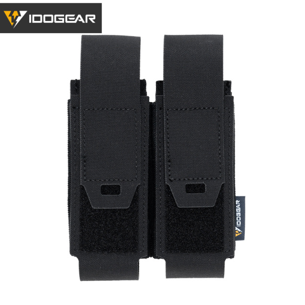 IDOGEAR Tactical Pouch Double MOLLE Belt Bag Detachable Flip Top Pouch 35130