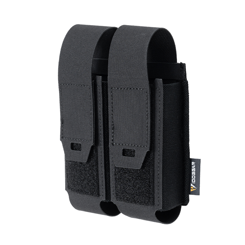 IDOGEAR Tactical Pouch Double MOLLE Belt Bag Detachable Flip-top Pouch
