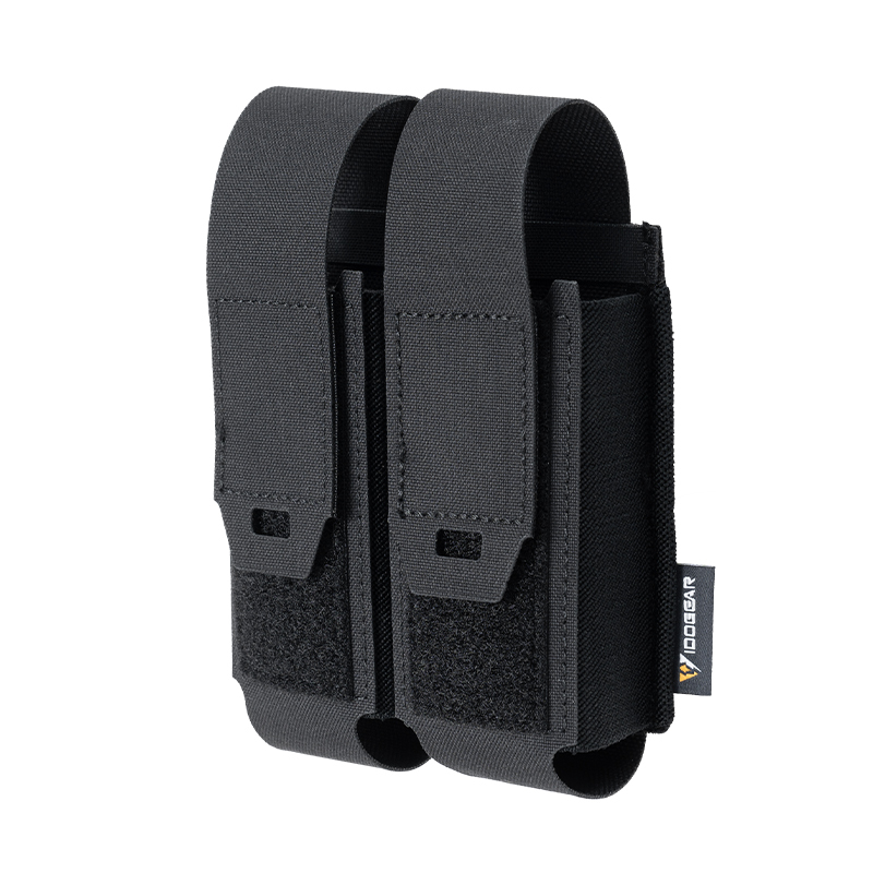 IDOGEAR Tactical Pouch Double MOLLE Belt Bag Detachable Flip-top Pouch 35130