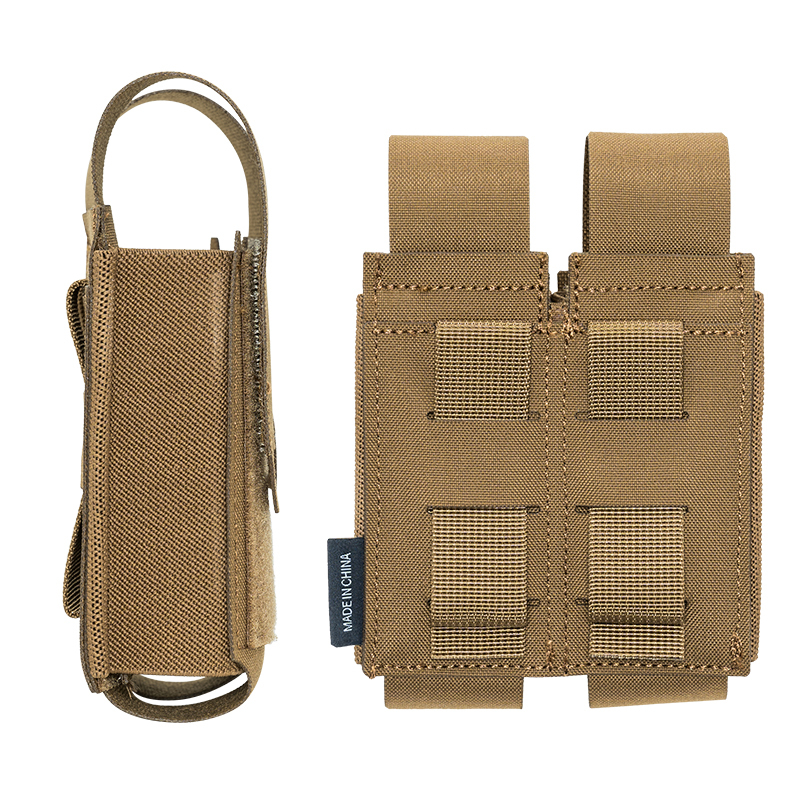 IDOGEAR Tactical Pouch Double MOLLE Belt Bag Detachable Flip-top Pouch 35130