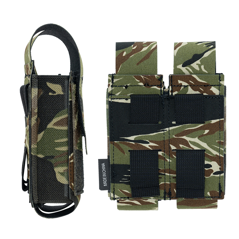 IDOGEAR Tactical Pouch Double MOLLE Belt Bag Detachable Flip-top Pouch 35130
