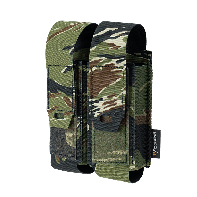 IDOGEAR Tactical Pouch Double MOLLE Belt Bag Detachable Flip-top Pouch 35130