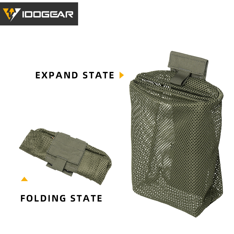 IDOGEAR Tactical Mesh Mini Recycling Bag Lightweight 35131