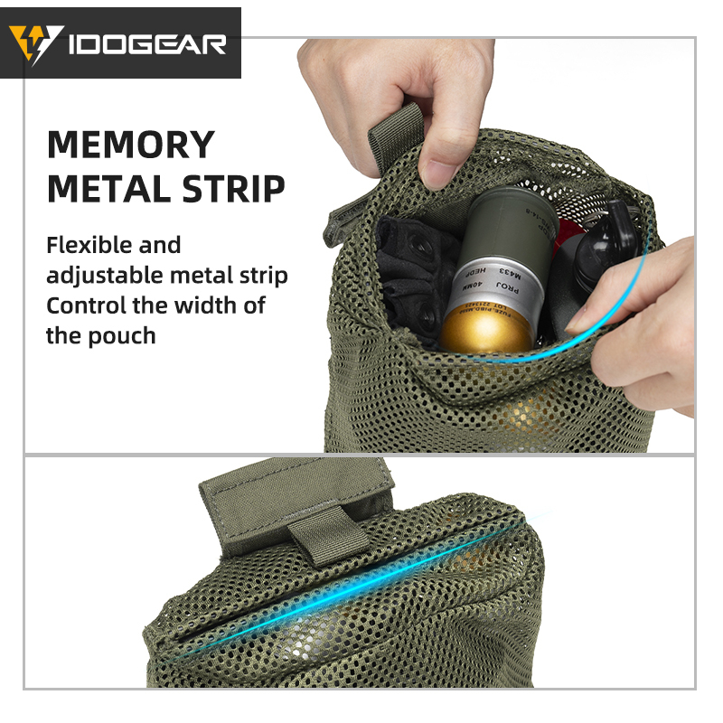 IDOGEAR Tactical Mesh Mini Recycling Bag Lightweight 35131