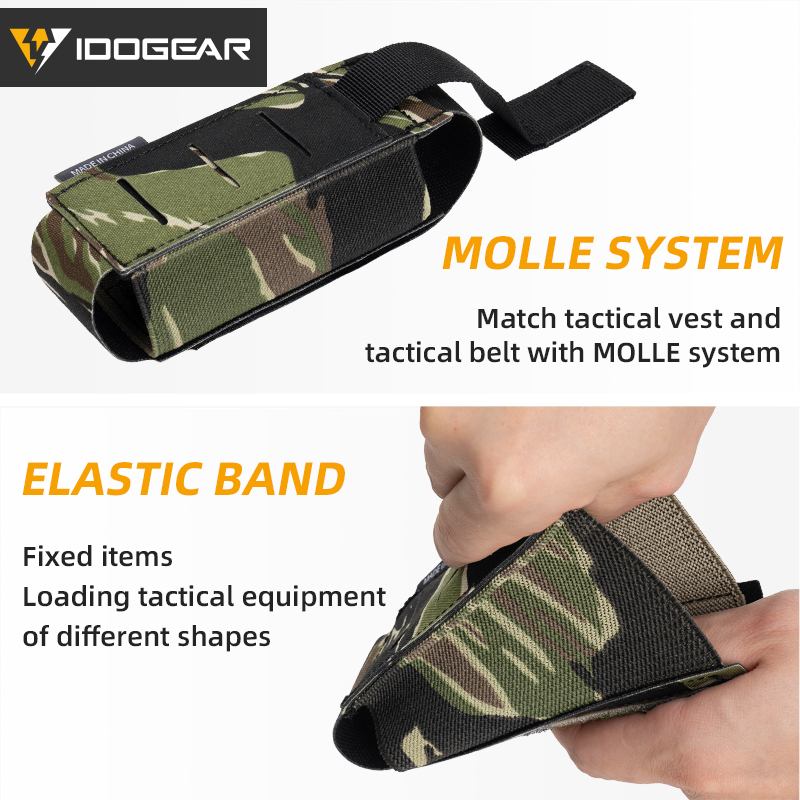 IDOGEAR Tactical Single 556 Multifunctional Mag Pouch Detachable Flip Top Lightweight Pouch 35133