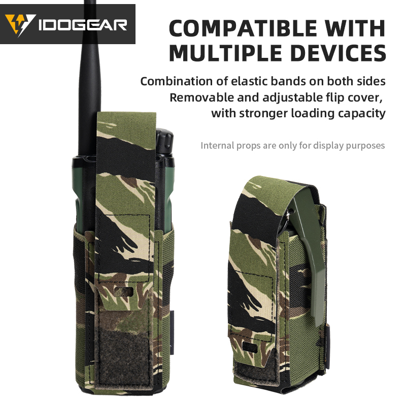 IDOGEAR Tactical Single 556 Multifunctional Mag Pouch Detachable Flip Top Lightweight Pouch 35133