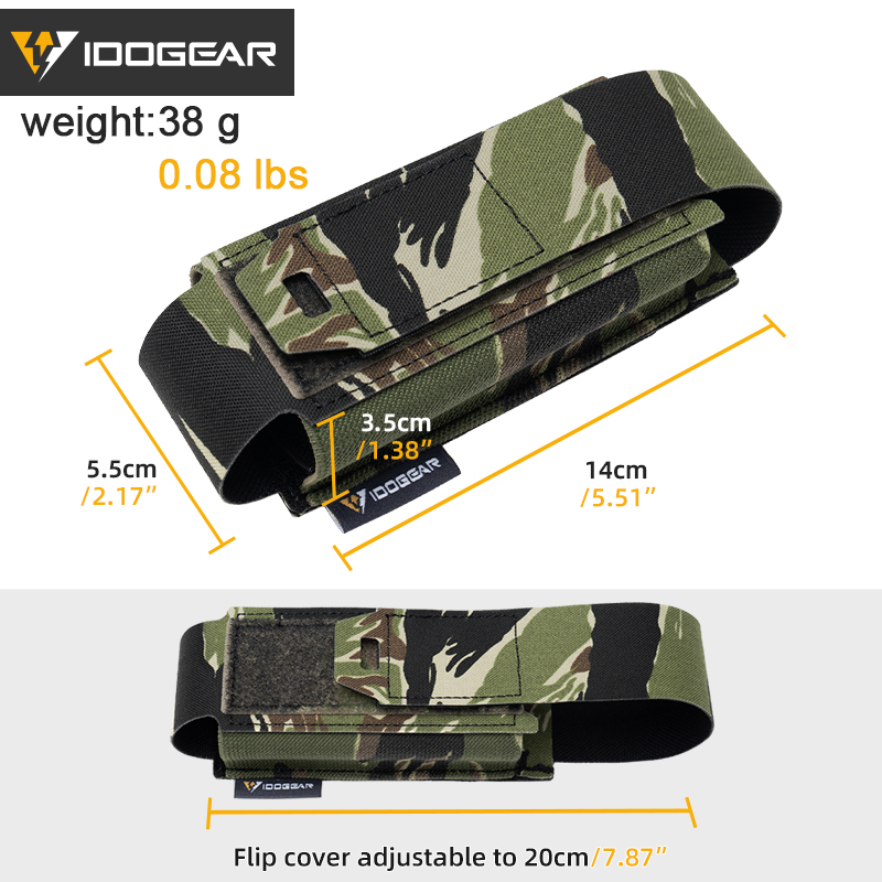 IDOGEAR Tactical Single 556 Multifunctional Mag Pouch Detachable Flip Top Lightweight Pouch 35133