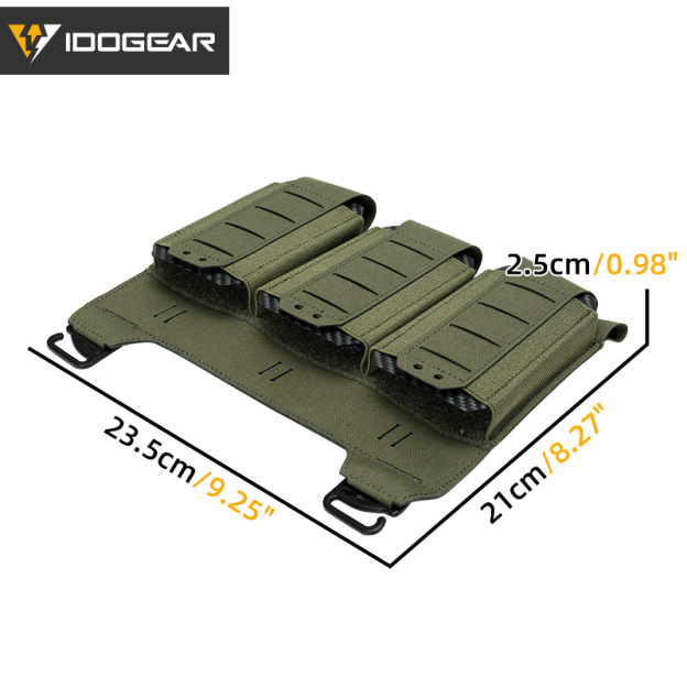 IDOGEAR Tactical 556 Triple Mag Pouch G-hook Buckle for Outdoor 35134