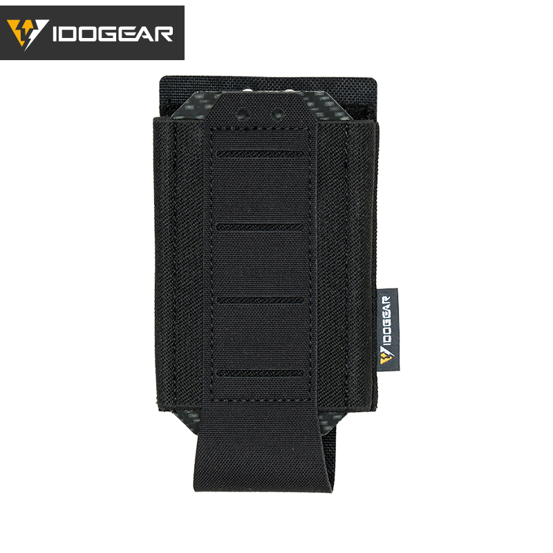 IDOGEAR Tactical 556 Single Mag Pouch Top Stretch Elastic Quick Draw Open 35135