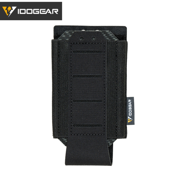 IDOGEAR Tactical 556 Single Mag Pouch Top Stretch Elastic Quick Draw Open 35135