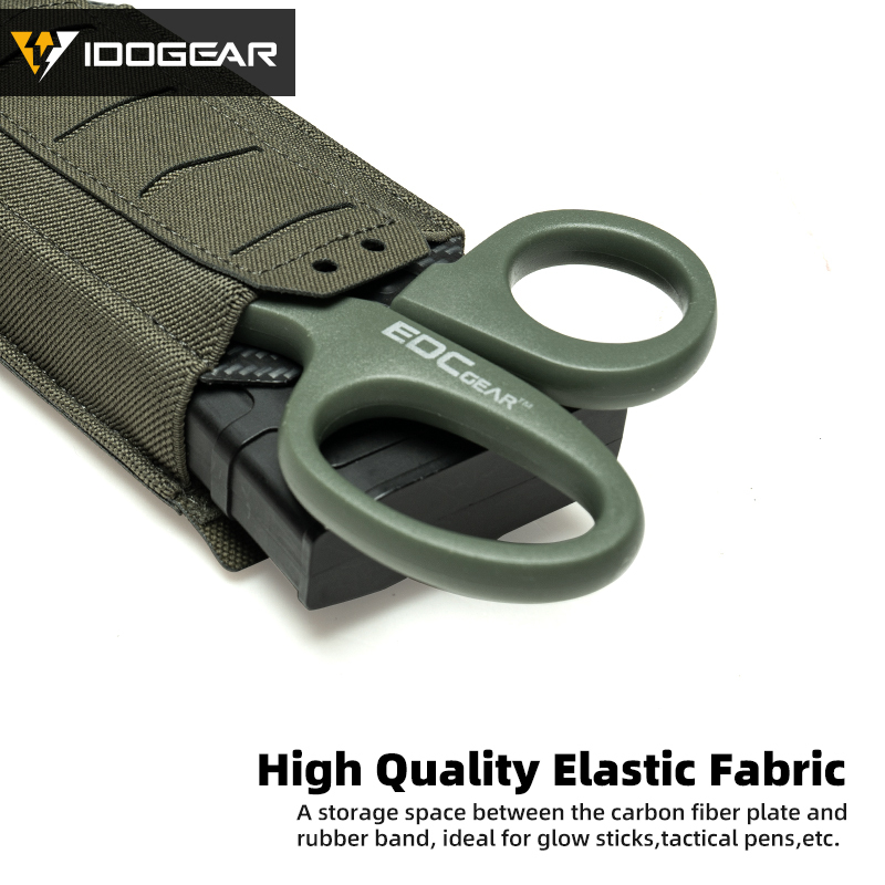 IDOGEAR Tactica 556 Single Mag Pouch Top Stretch Elastic Quick Draw Open 35135